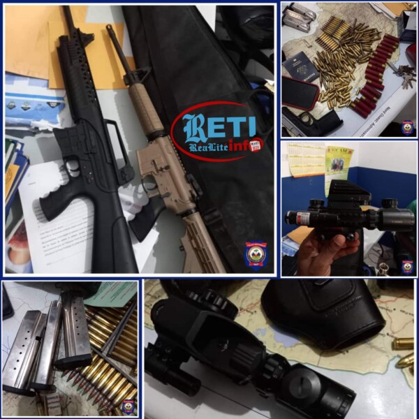 Arrestation de deux "2" bandits notoires par la PNH, 3 armes à feu, 6 chargeurs AK-47, 185 cartouches confisqués