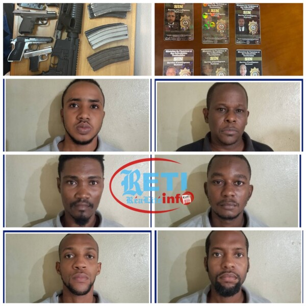 La Police nationale d'Haïti a appréhendé 6 individus armés faisant partie du SIN à Turgeau