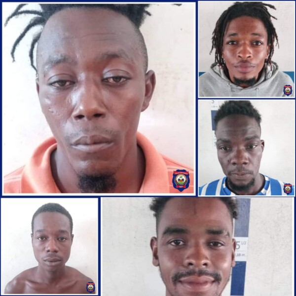 Neuf "9" Individus appartenant à des gangs à Port-au-Prince arrêtés à Léogane par la police