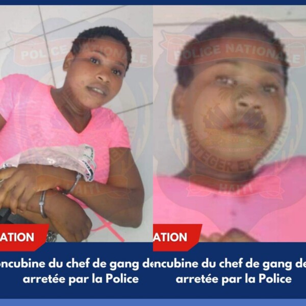 Haïti/Insécurité: Une concubine du chef de gang de Savien arrêtée par la Police 1 Haïti/Insécurité: Une concubine du chef de gang de Savien arrêtée par la Police